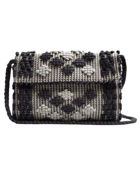 Antonello Tedde Woven Handbag Black Grey